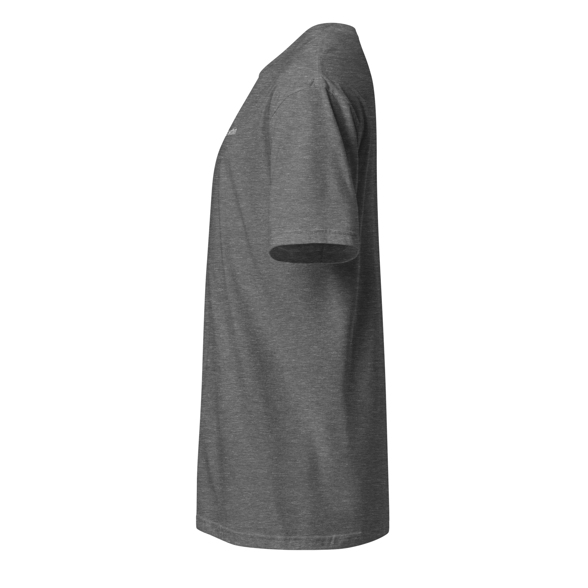 The Path is Within Tee - White Embroidered Mantra