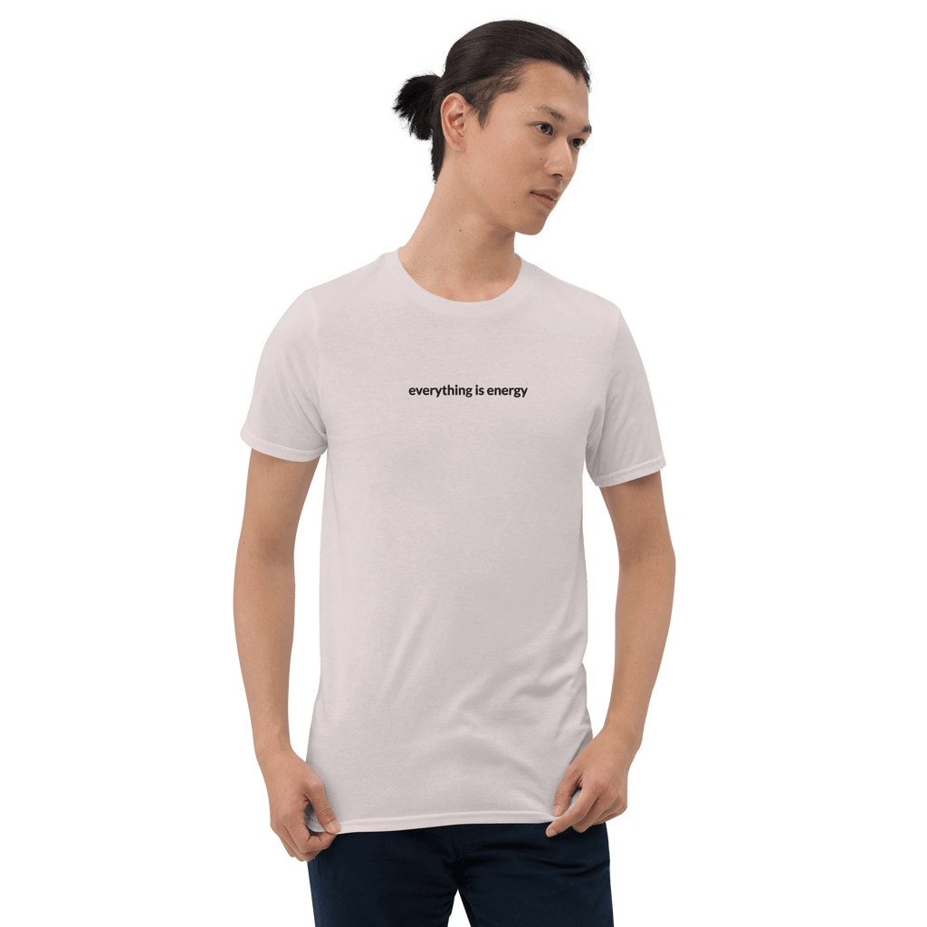 Everything is Energy Tee - Black Embroidered Mantra