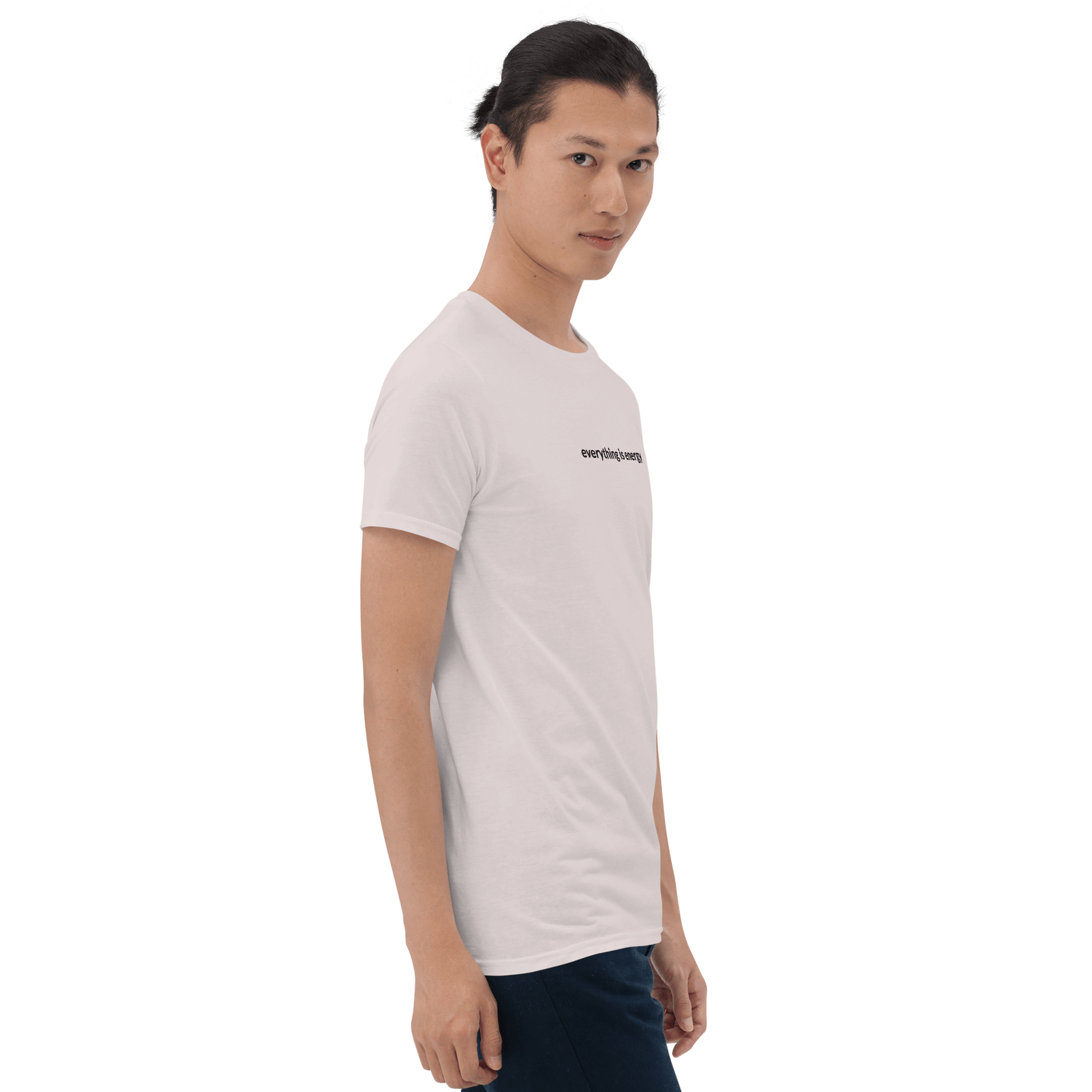 Everything is Energy Tee - Black Embroidered Mantra
