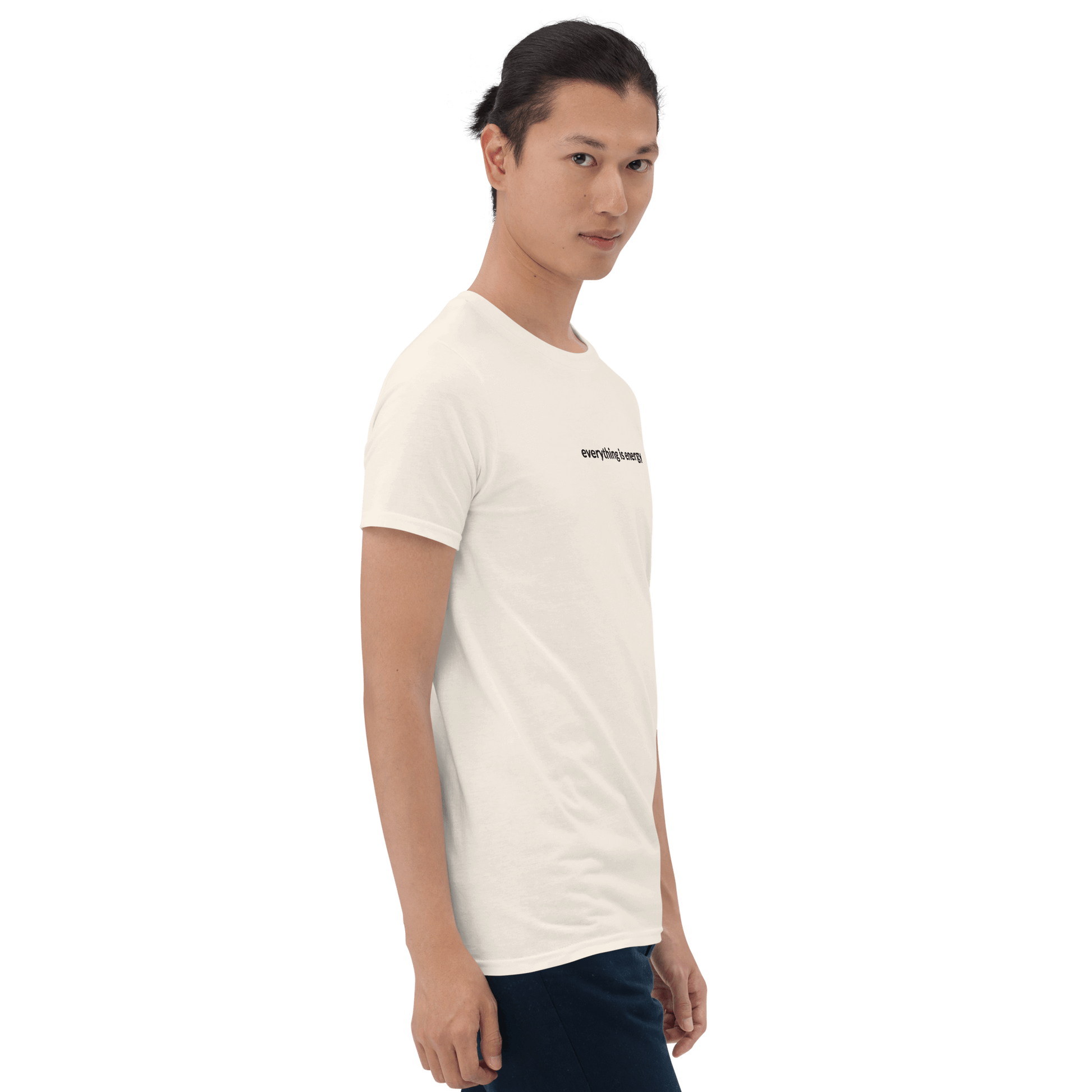 Everything is Energy Tee - Black Embroidered Mantra