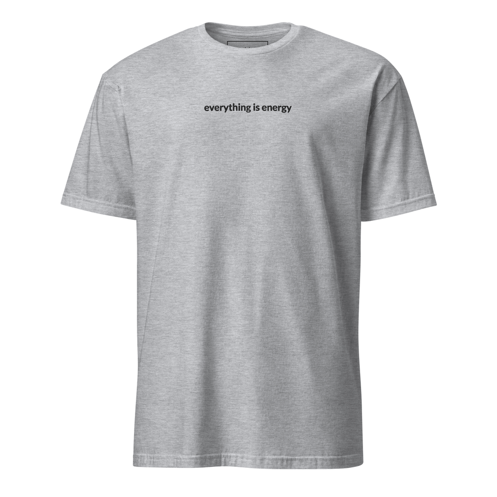 Everything is Energy Tee - Black Embroidered Mantra