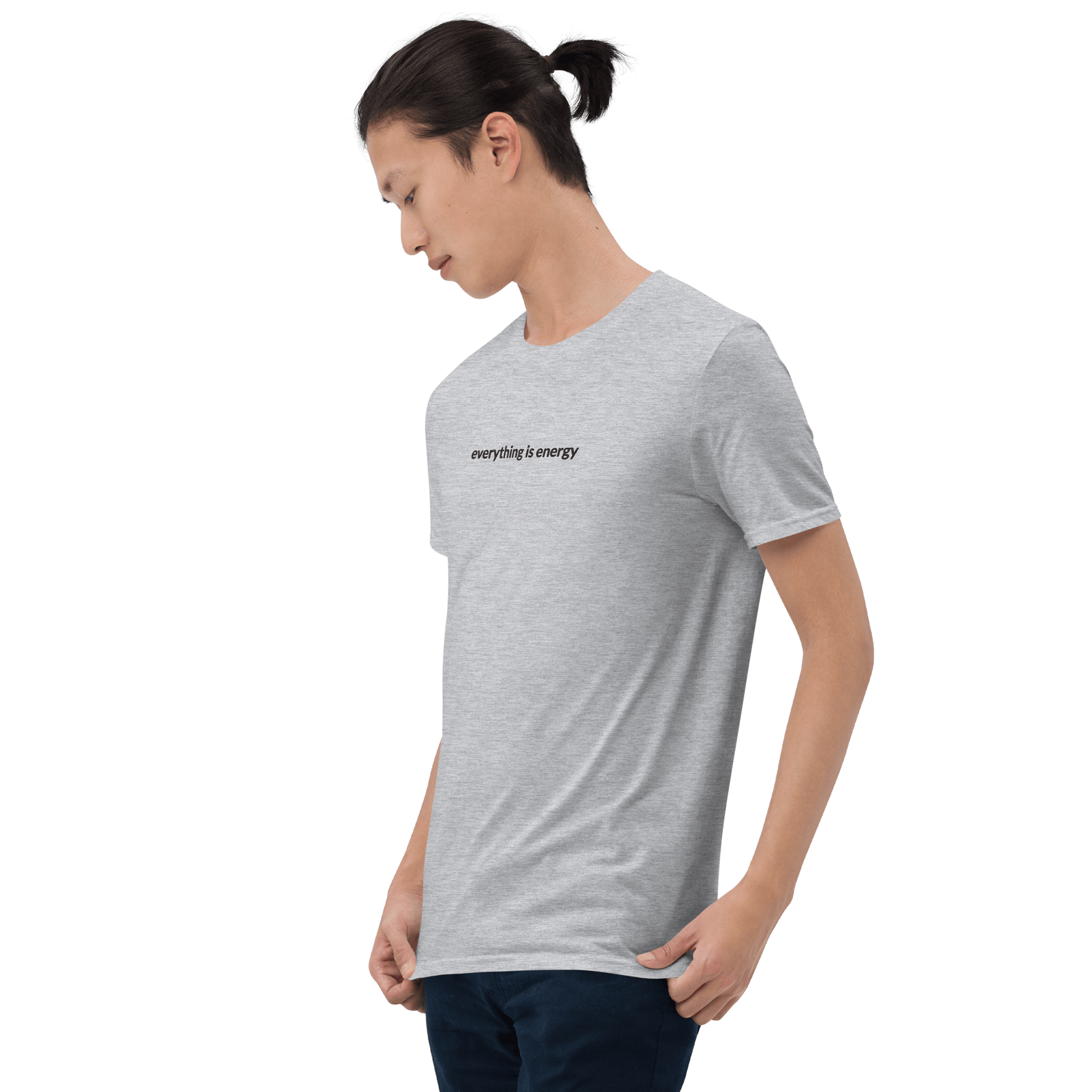 Everything is Energy Tee - Black Embroidered Mantra