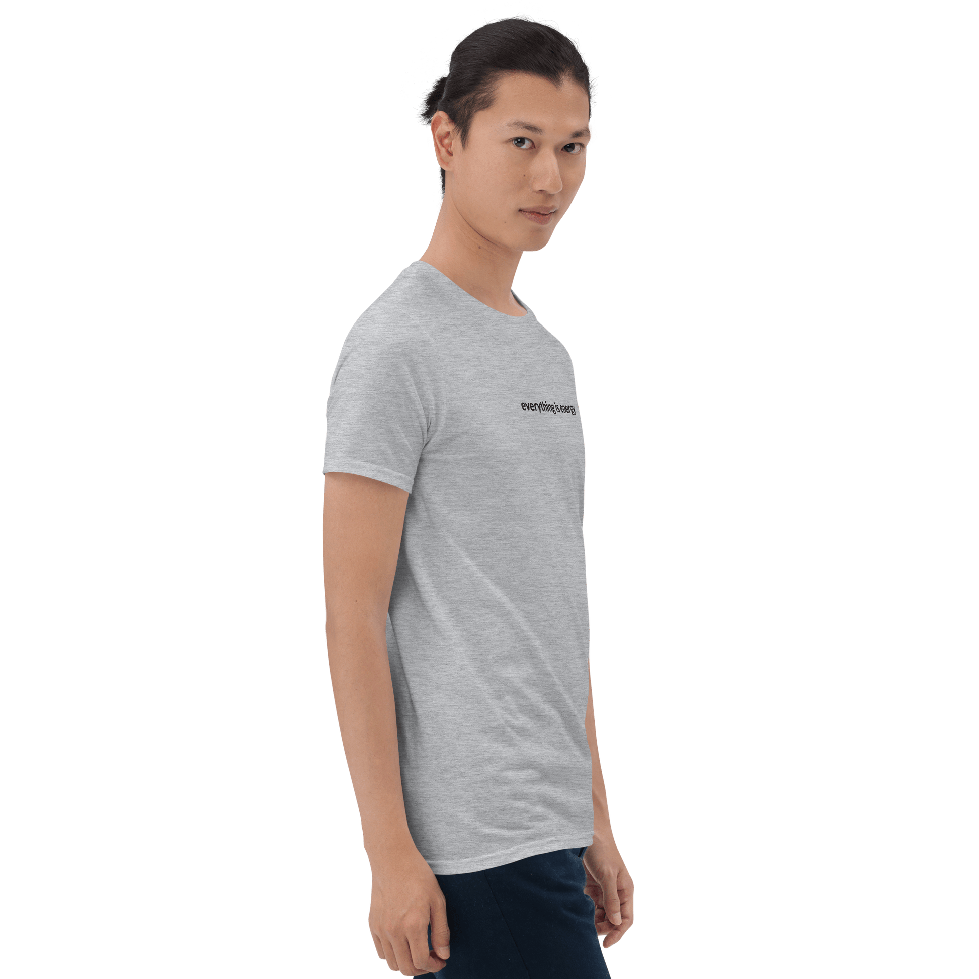 Everything is Energy Tee - Black Embroidered Mantra