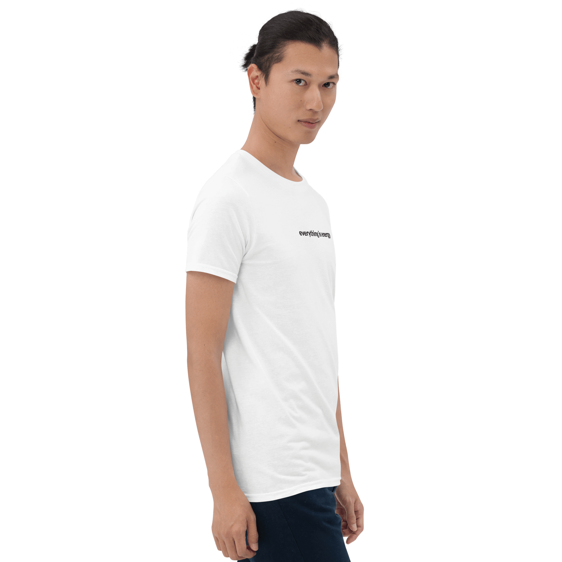 Everything is Energy Tee - Black Embroidered Mantra