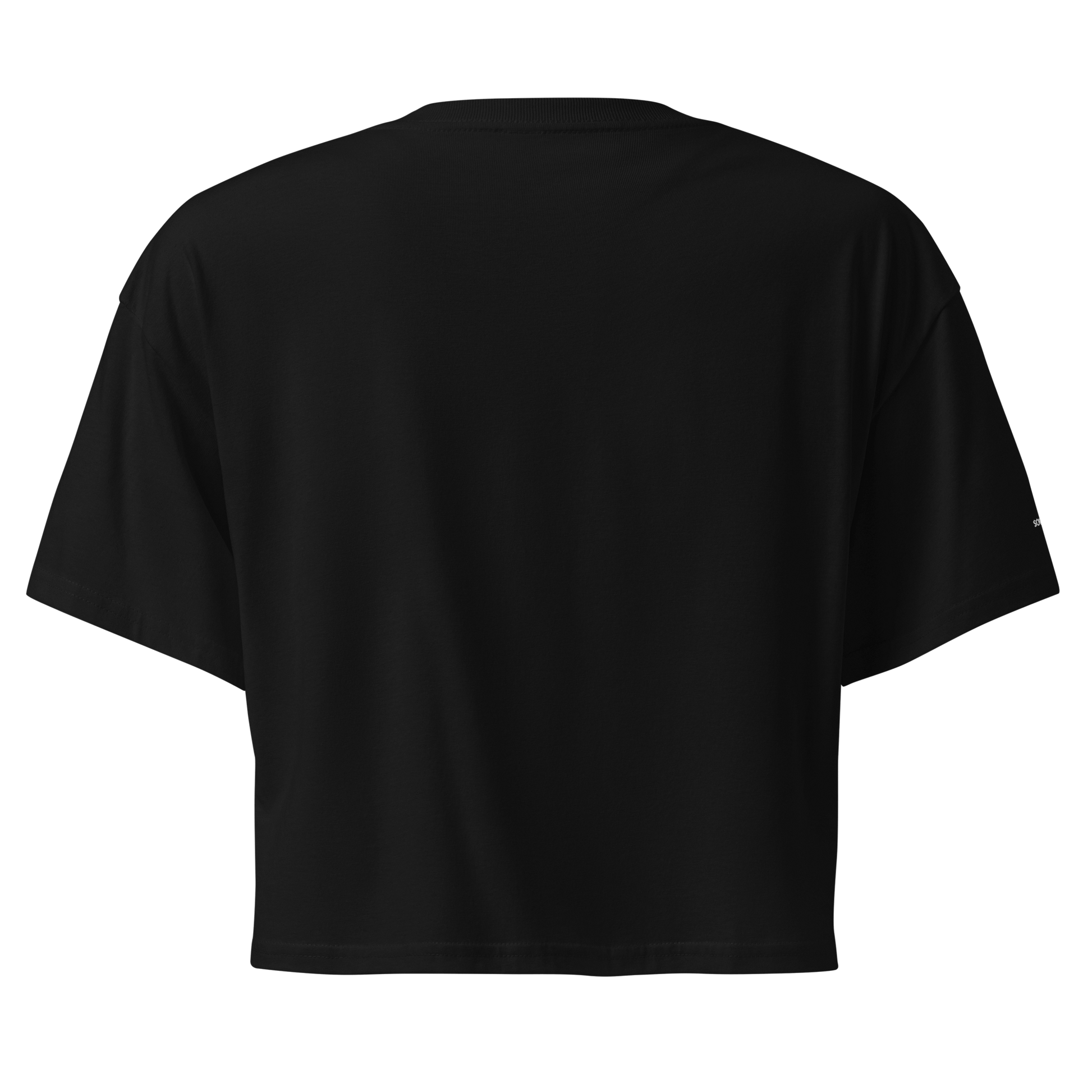 Pleasure is Power Crop Tee - White Embroidered Mantra
