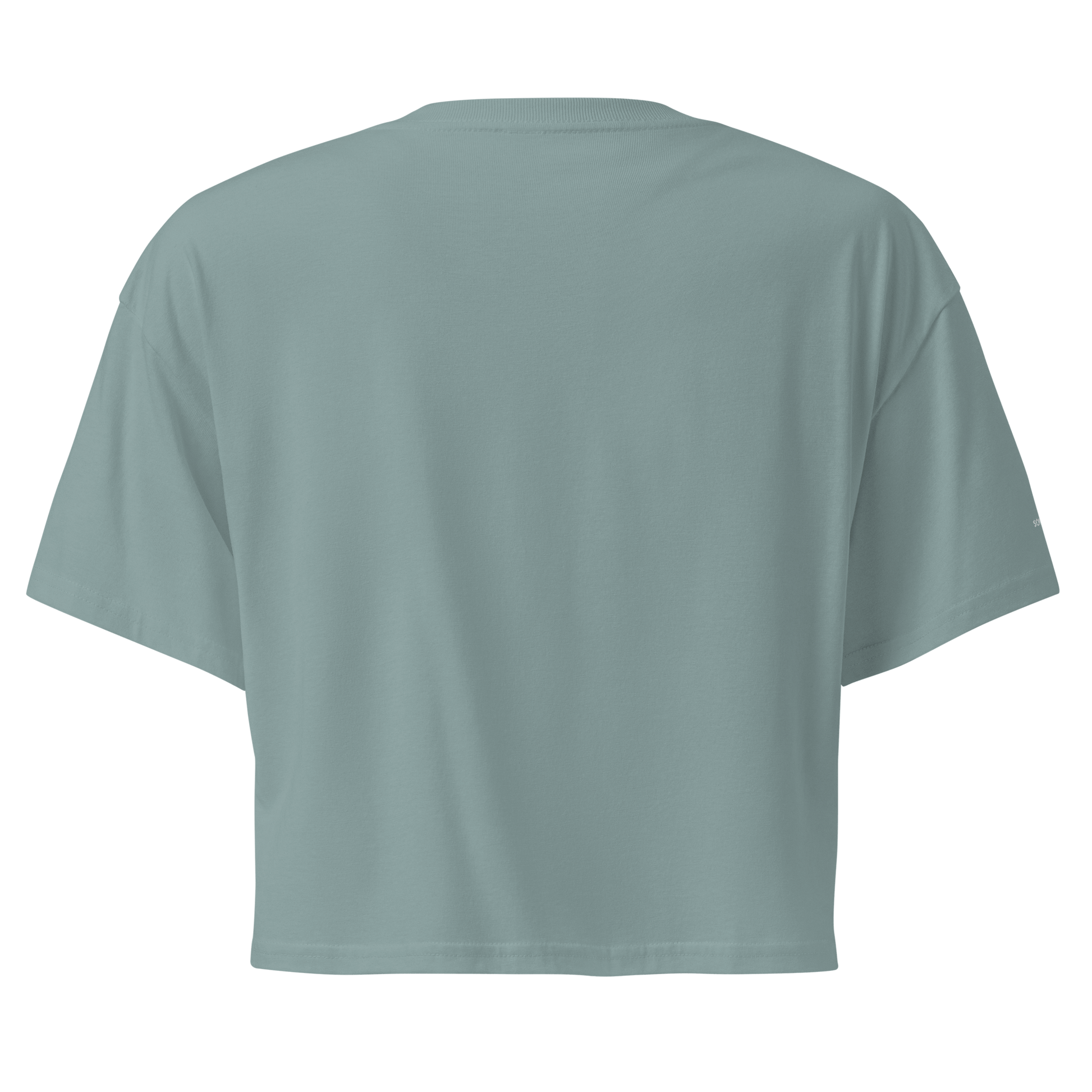 Pleasure is Power Crop Tee - White Embroidered Mantra