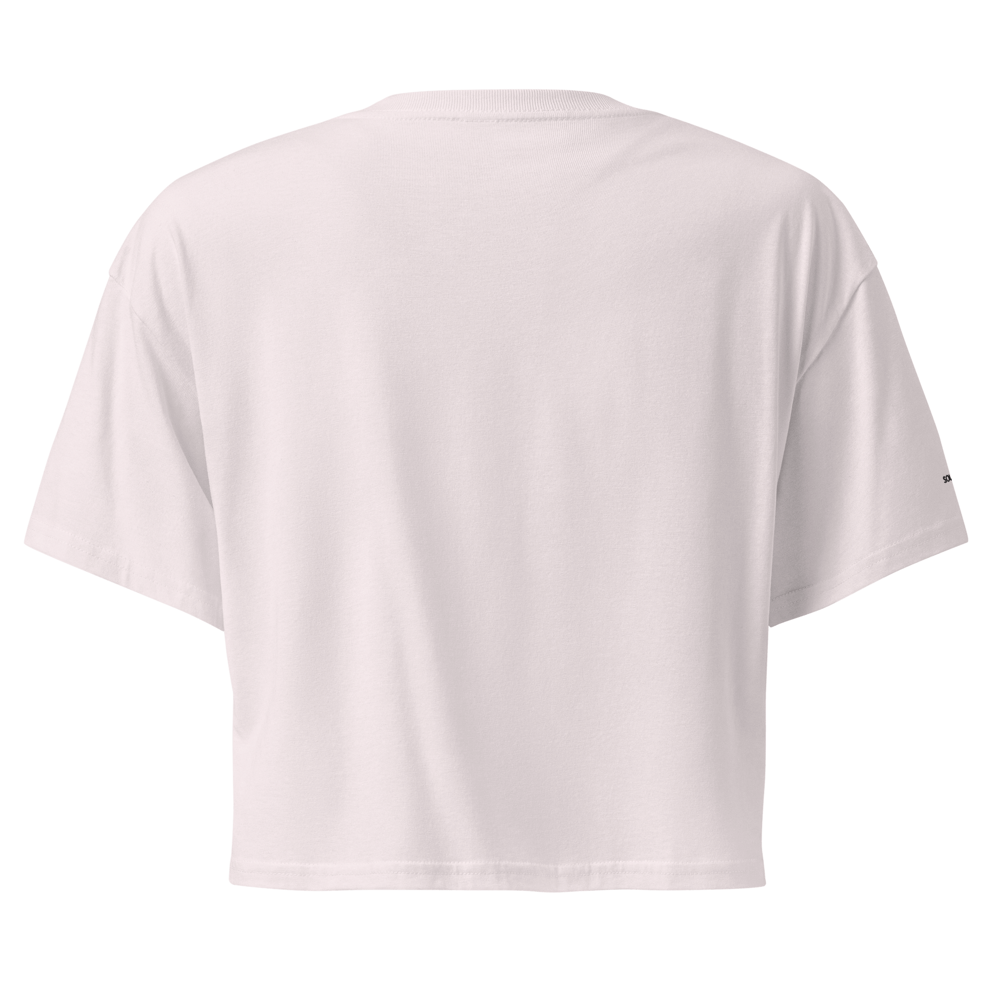 Everything is Energy Crop Tee - Black Embroidered Mantra