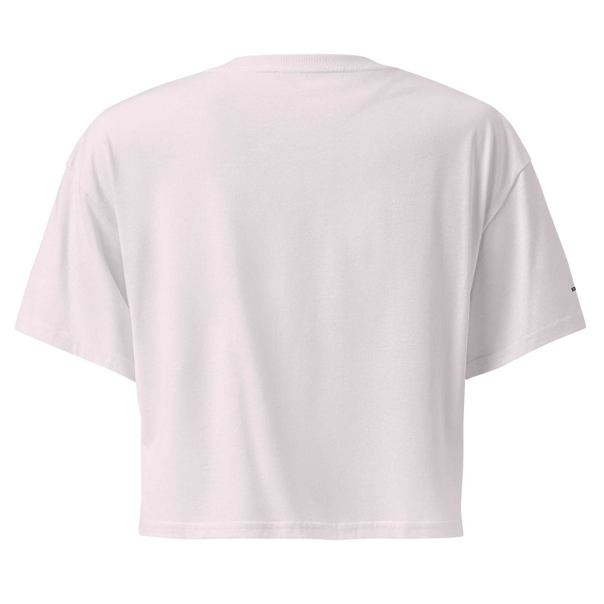 Pleasure is Power Crop Tee - Black Embroidered Mantra