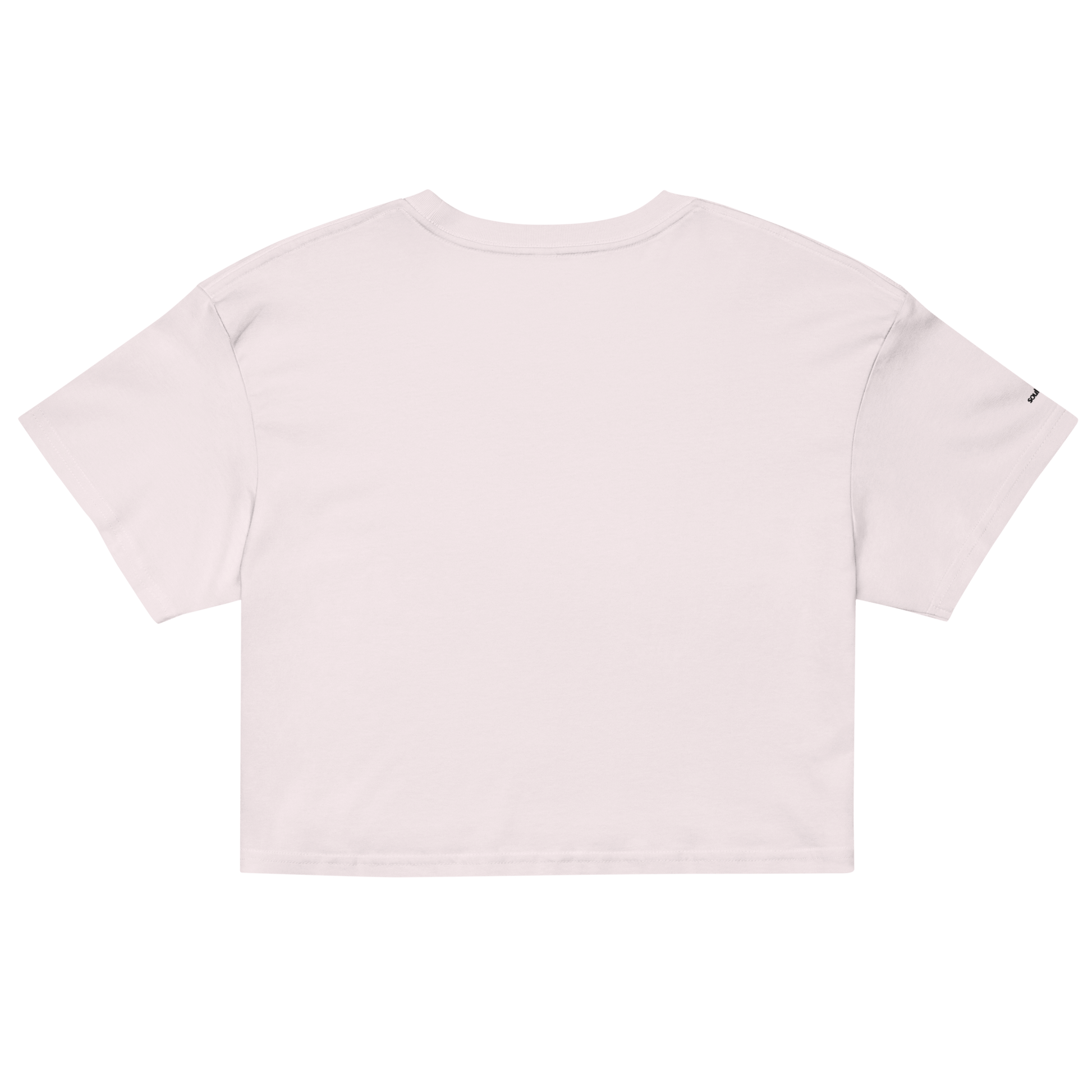 Pleasure is Power Crop Tee - Black Embroidered Mantra